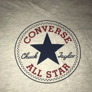 White and Gray Chuck Taylor Shirt